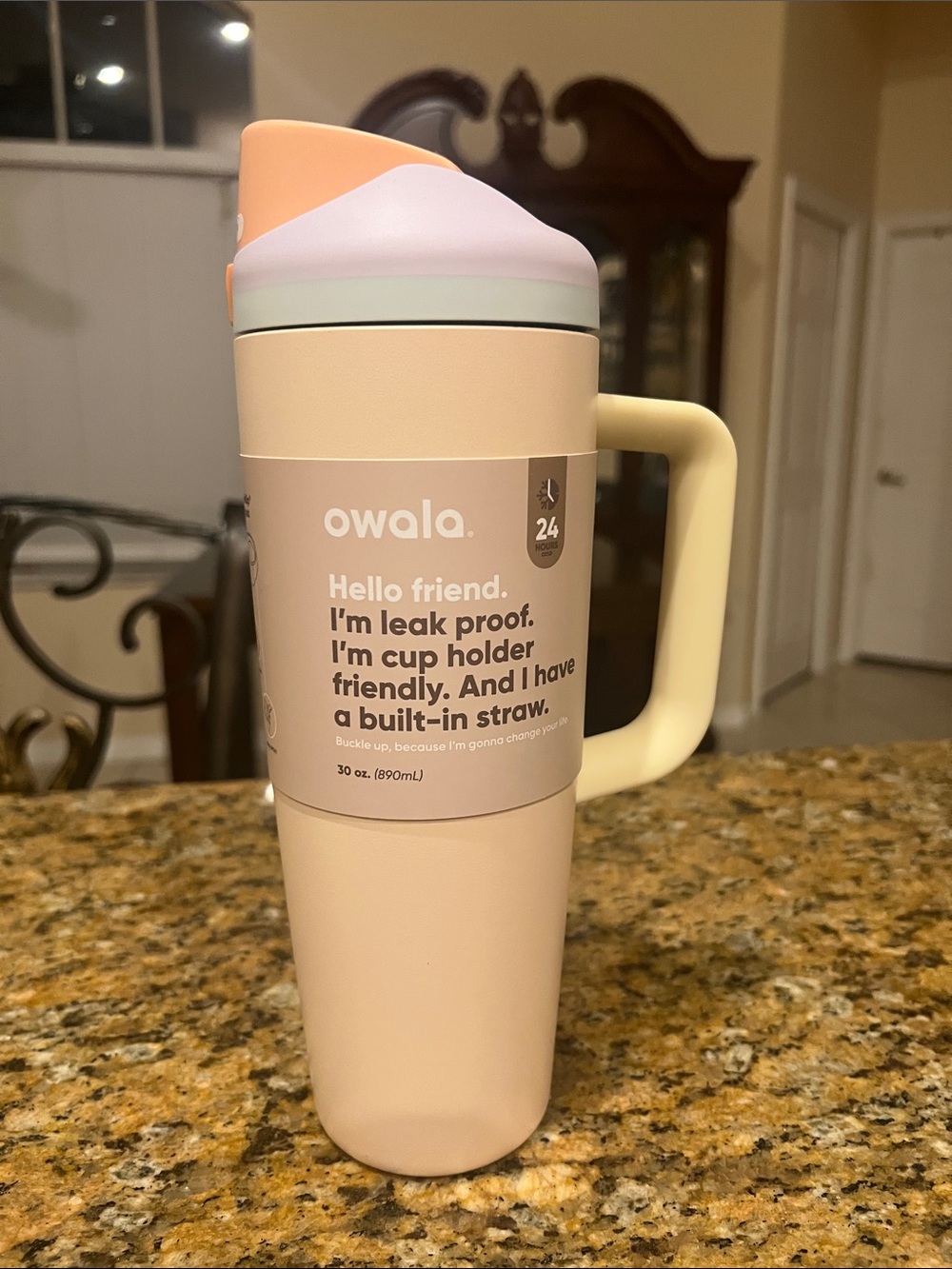 Owala 30 oz Freesip Tumbler in peach